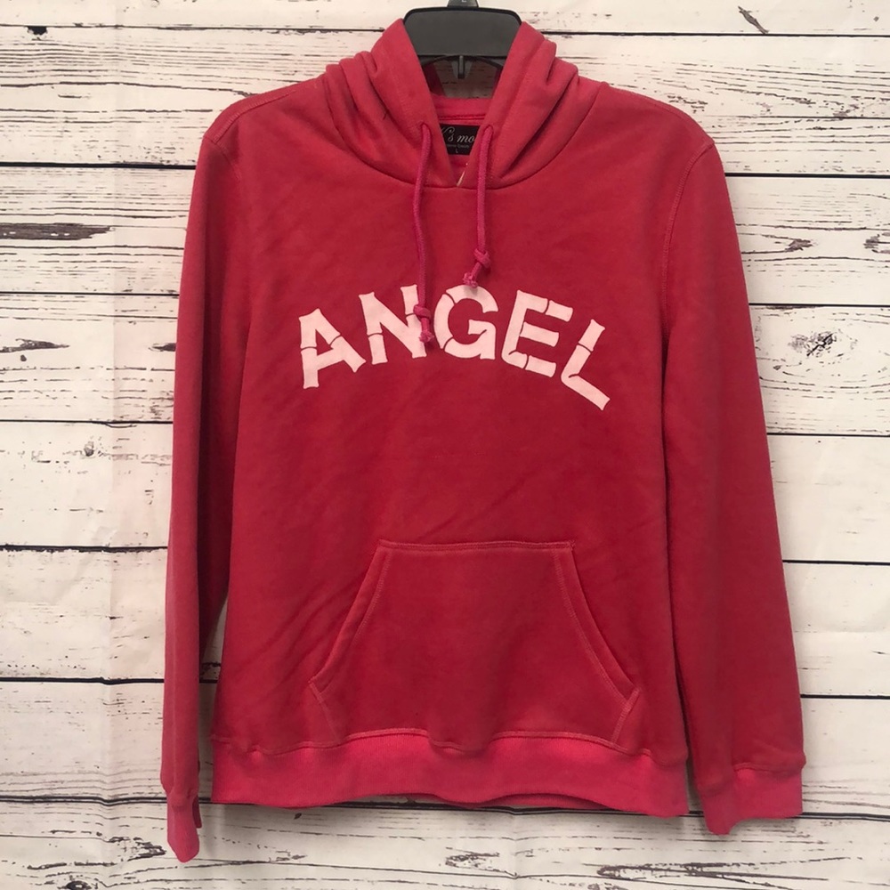 K’smore hot pink ANGEL‎ hoodie sweatshirt